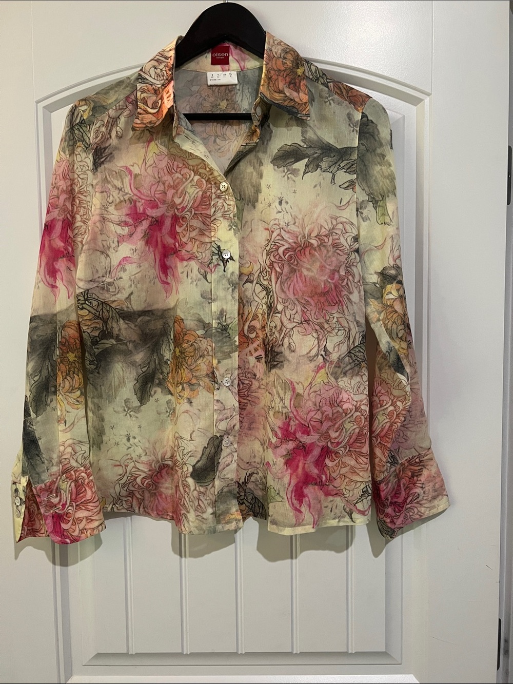 Olsen Europe Floral Cotton Shirt